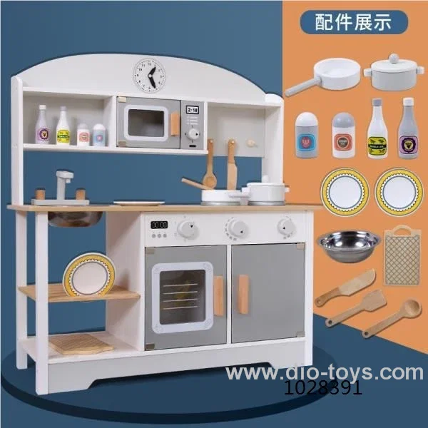 Wooden kitchen in paper carton