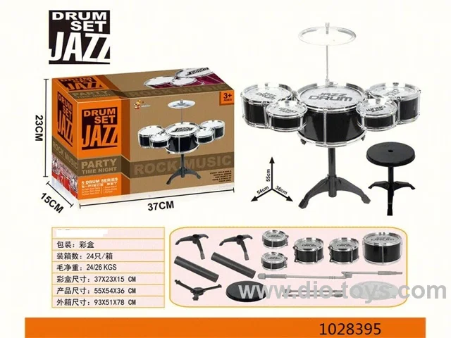 medium size drum sets in window box
