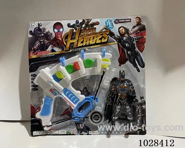 Batman + Catapult Bow  with double flashing lights inclued battery  in blister