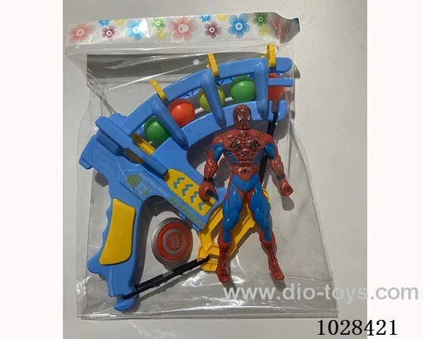 Spider-man + Catapult Bow  with double flashing lights inclued battery in blister