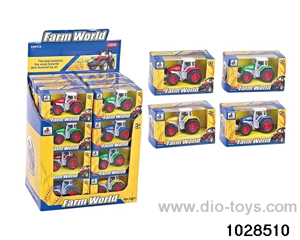 Sliding alloy car in display box