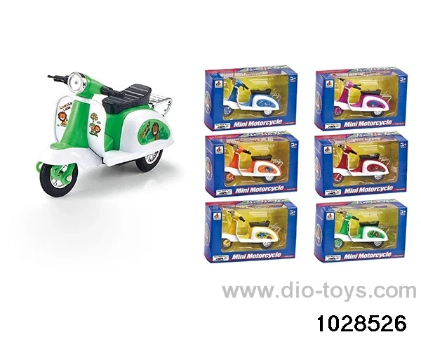 Alloy Pullback Motorcycle in window box