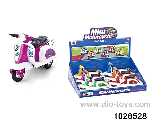 Alloy Pullback Motorcycle in display box