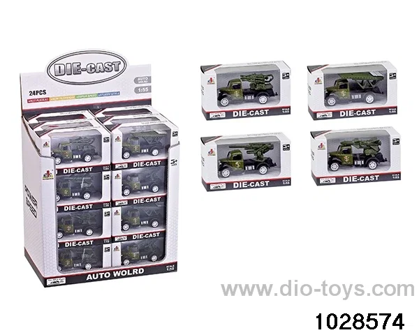 1:55 alloy return car in display box