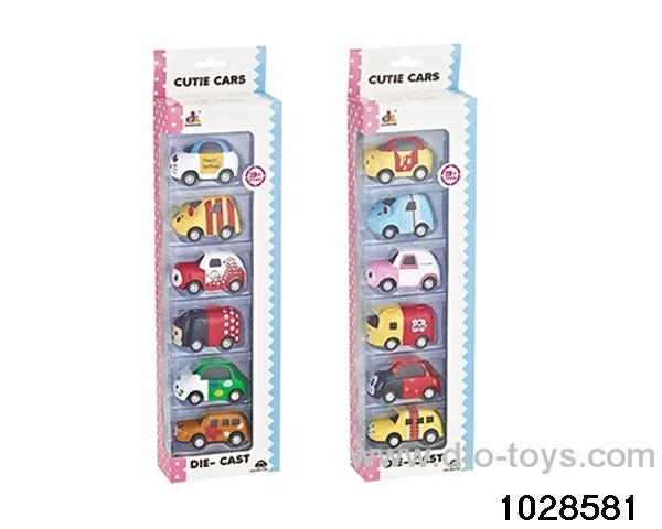 Alloy Q-tip car in 6pcs window box