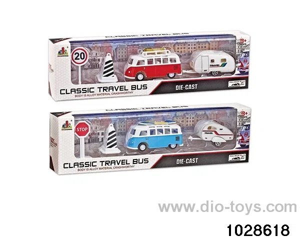Alloy Pull Back Car Combination in window box