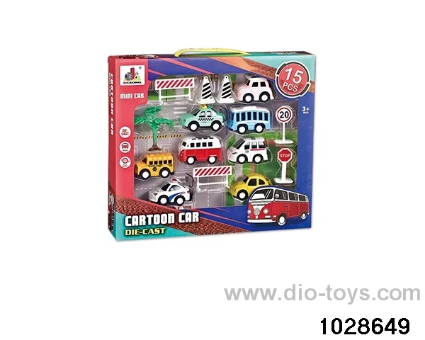 Alloy Pull Back Mini Car in 15pcs Hand box