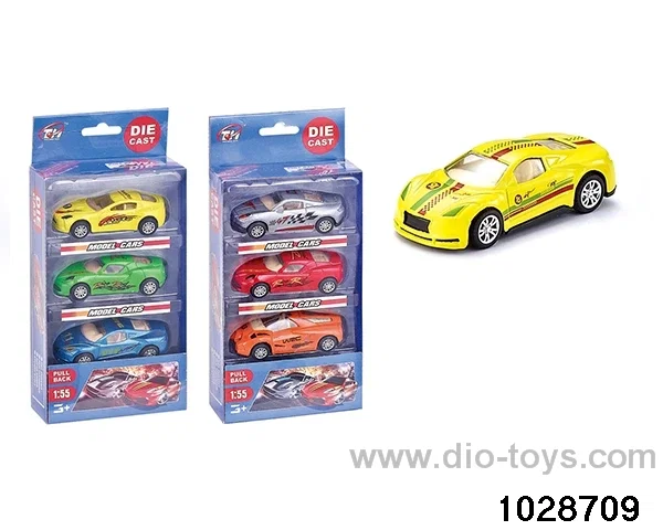 1:55 alloy back to the car in 3pcs PVC box