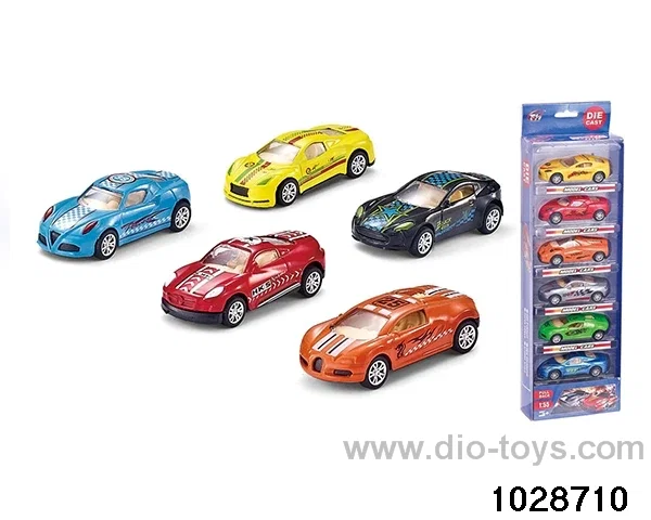 1:55 alloy back to the car in 6pcs PVC box