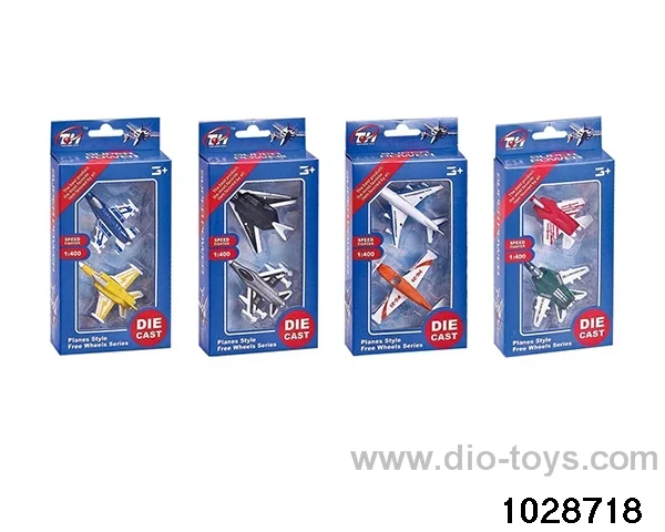 Gliding alloy aircraft in 2pcs window box