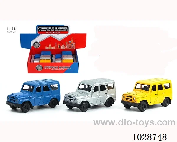 1:18 pull back alloy car with sound &light in display box
