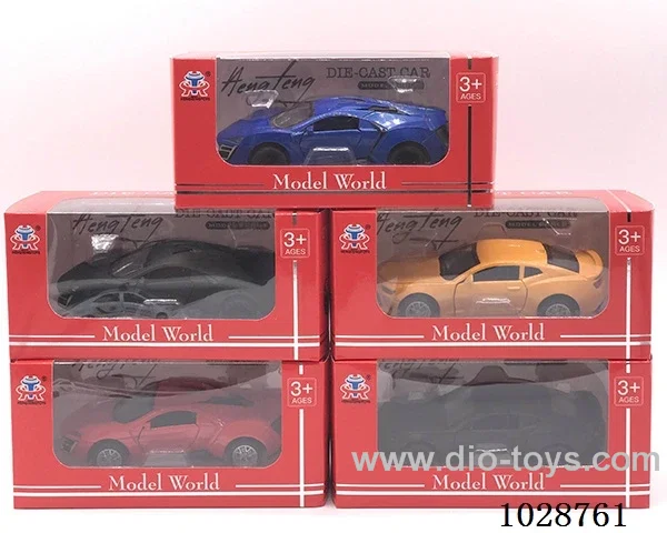 1:36 pull back alloy car  in window  box