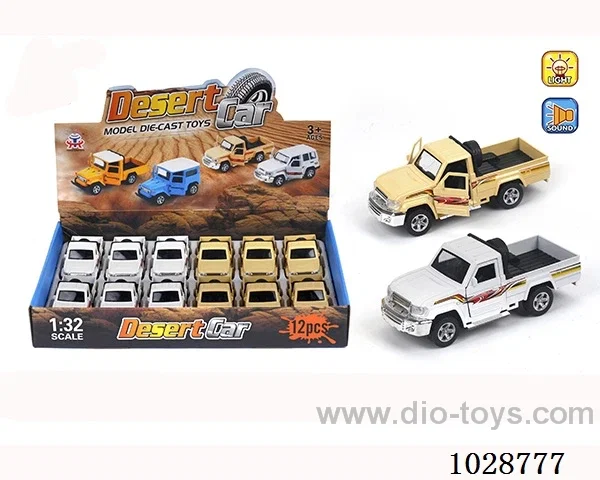 1:32 pull back alloy car with light&music  in display box