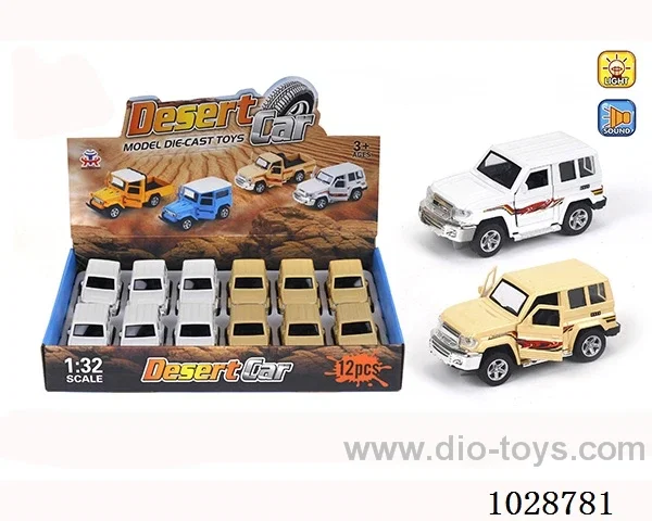 1:32 pull back alloy car with sound&light&music  in display box