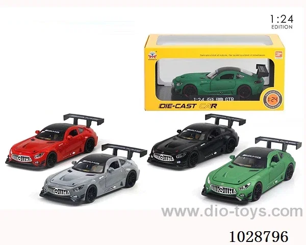 1:24 pull back alloy car with sound&light in window box