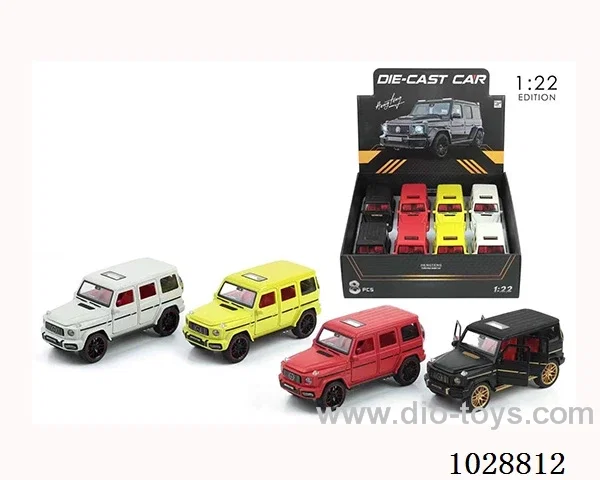 1:22 pull back alloy car with sound&light in display box