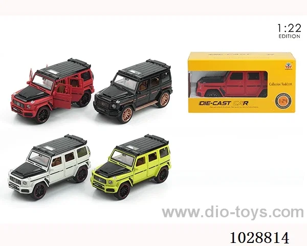 1:22 pull back alloy car with sound&light in window box