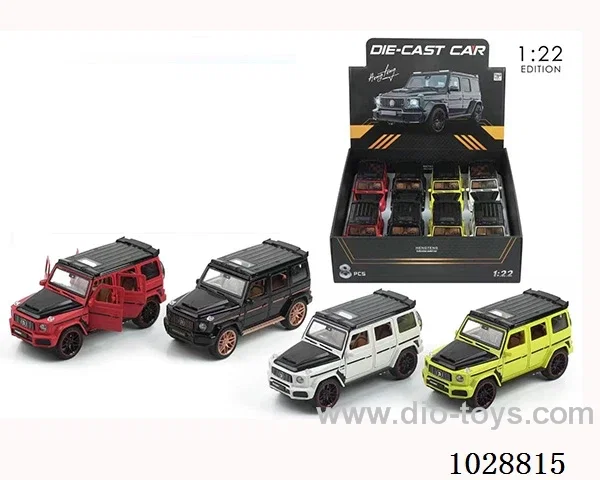 1:22 pull back alloy car with sound&light in display box