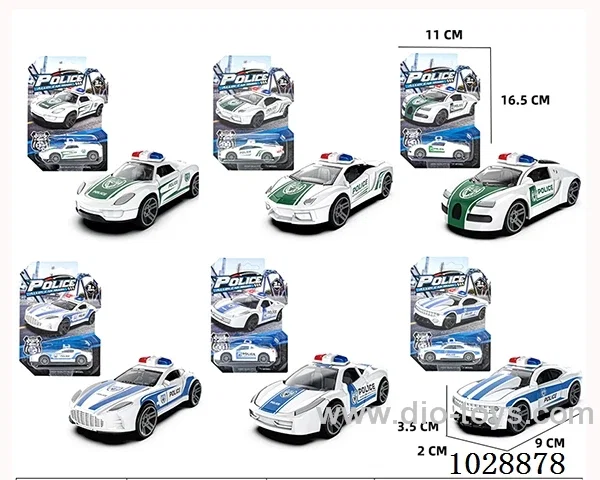 1:60 pull back alloy car 6 sets mixed loading in blister card