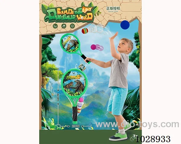 racket in With card head in net bag