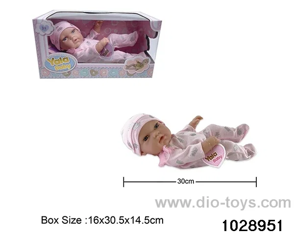 12-inch pond rubber doll in window box