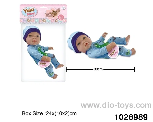 12-inch pond rubber doll in poly bag header