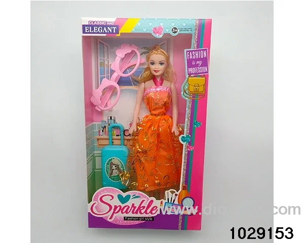 11.5 inch doll in window box