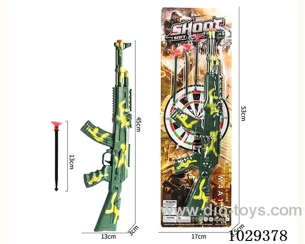 Soft bullet gun set in blister card