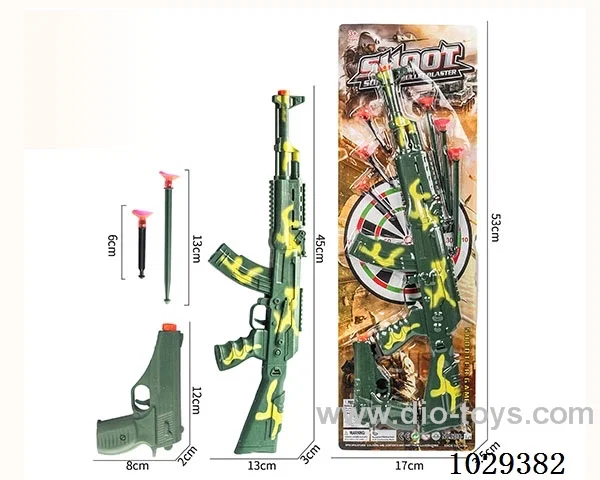 Soft bullet gun set in blister card