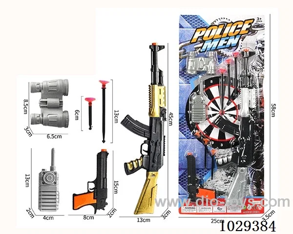 Soft bullet gun set in blister card