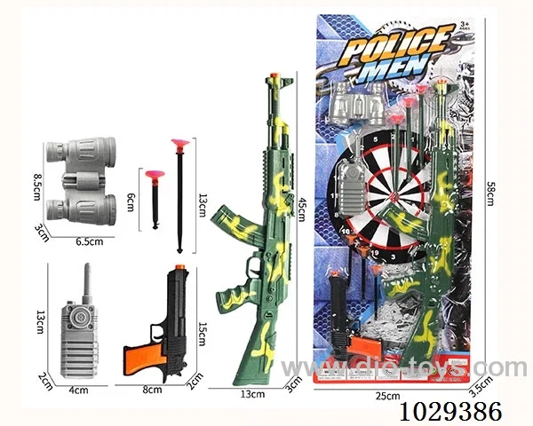 Soft bullet gun set in blister card