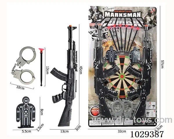 Soft bullet gun set in blister card