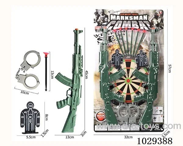 Soft bullet gun set in blister card