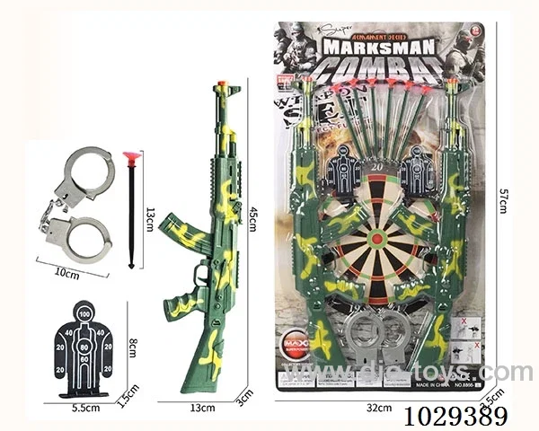 Soft bullet gun set in blister card