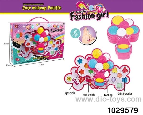 make-up toys in window box