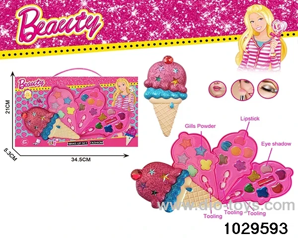 make-up toys in window box
