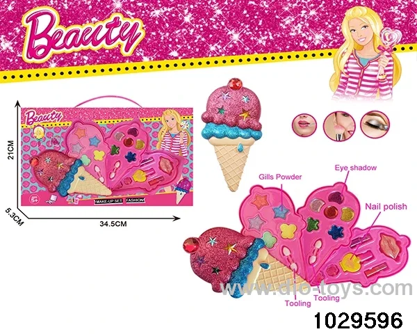 make-up toys in window box