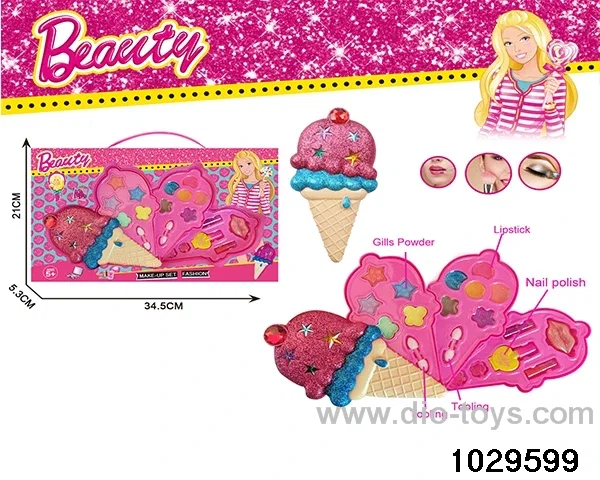 make-up toys in window box