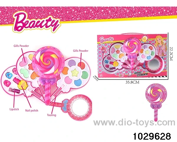 make-up toys in window box