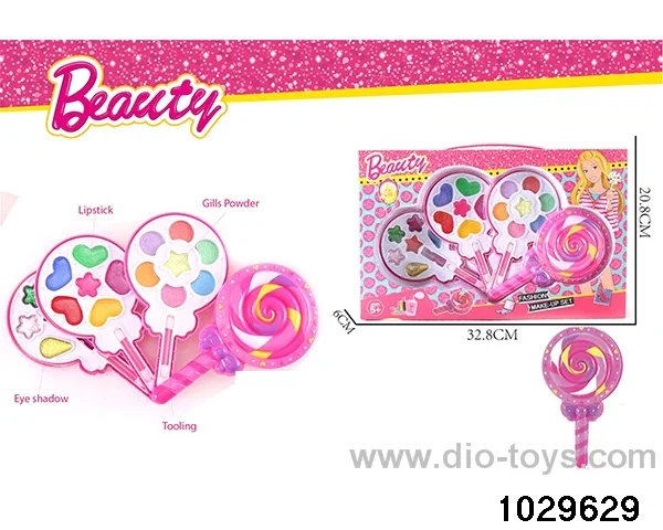 make-up toys in window box