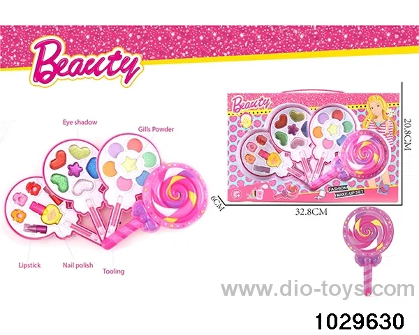 make-up toys in window box