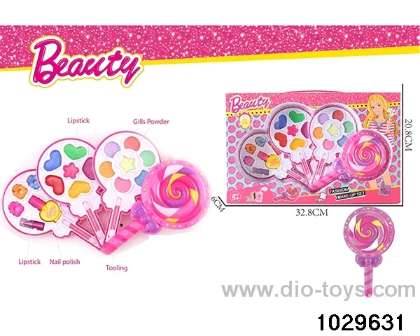make-up toys in window box