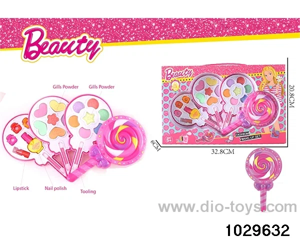 make-up toys in window box