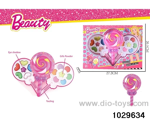 make-up toys in window box