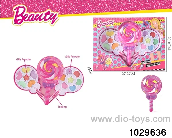 make-up toys in window box