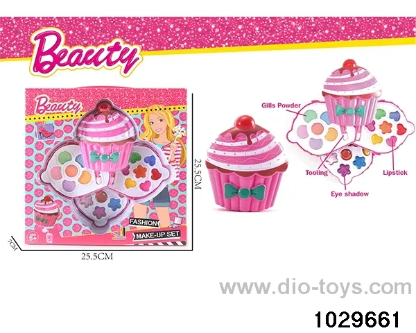 make-up toys in window box