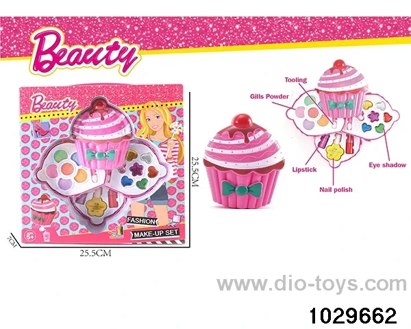make-up toys in window box