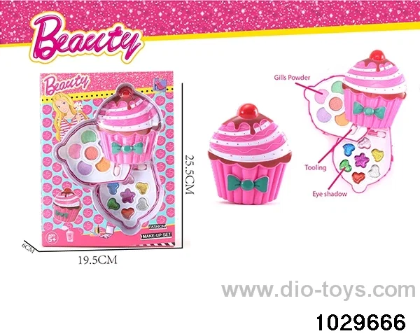 make-up toys in window box