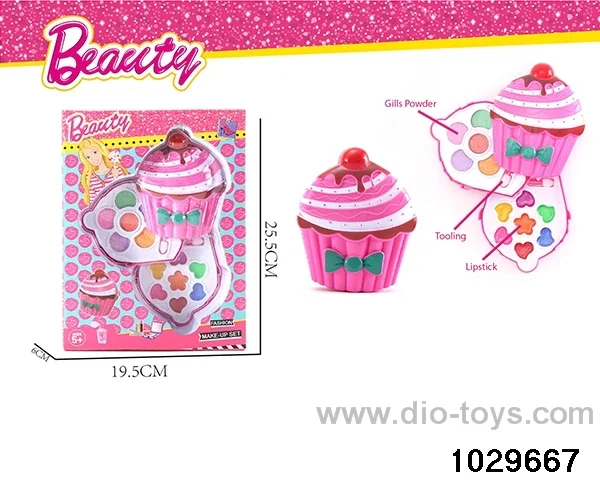 make-up toys in window box
