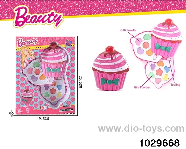make-up toys in window box
